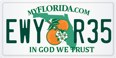 FL license plate EWYR35