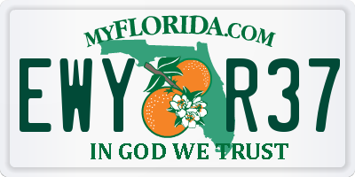 FL license plate EWYR37