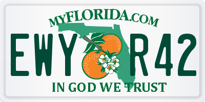 FL license plate EWYR42