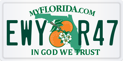 FL license plate EWYR47