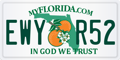 FL license plate EWYR52