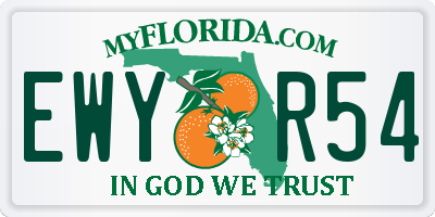 FL license plate EWYR54