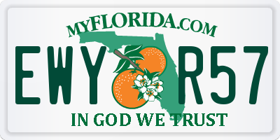 FL license plate EWYR57