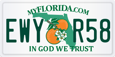 FL license plate EWYR58
