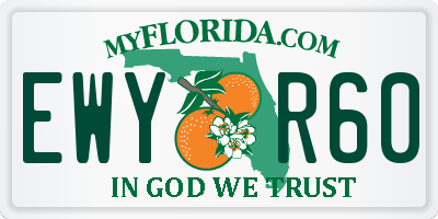 FL license plate EWYR60