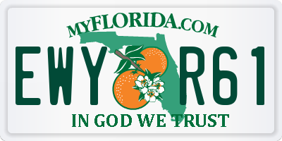 FL license plate EWYR61