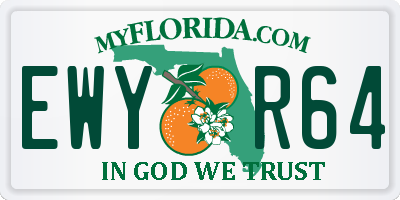 FL license plate EWYR64