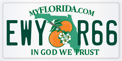 FL license plate EWYR66