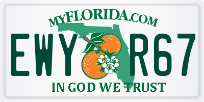 FL license plate EWYR67