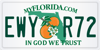 FL license plate EWYR72