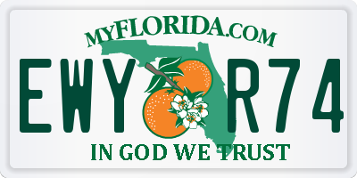 FL license plate EWYR74