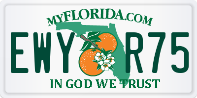 FL license plate EWYR75
