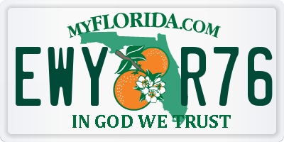 FL license plate EWYR76