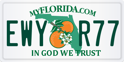 FL license plate EWYR77
