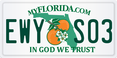 FL license plate EWYS03