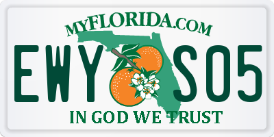 FL license plate EWYS05