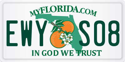 FL license plate EWYS08