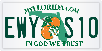 FL license plate EWYS10