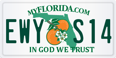 FL license plate EWYS14