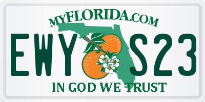 FL license plate EWYS23