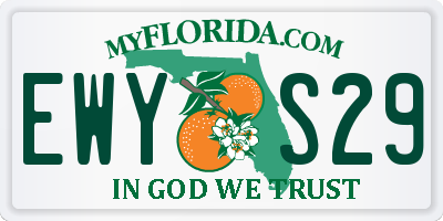 FL license plate EWYS29