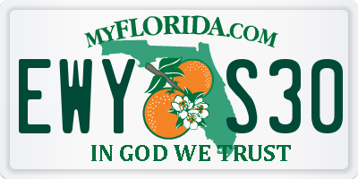 FL license plate EWYS30