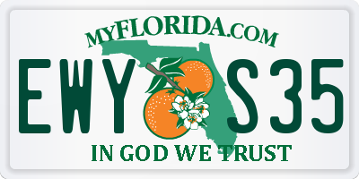FL license plate EWYS35