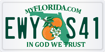 FL license plate EWYS41