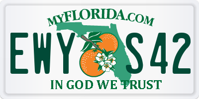 FL license plate EWYS42