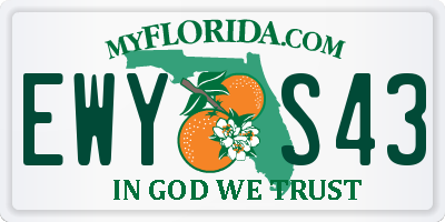 FL license plate EWYS43