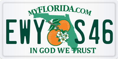 FL license plate EWYS46