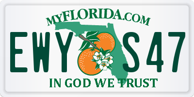 FL license plate EWYS47