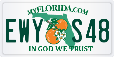 FL license plate EWYS48