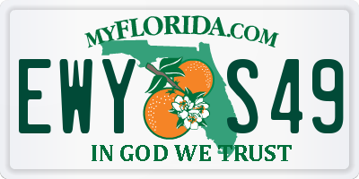 FL license plate EWYS49