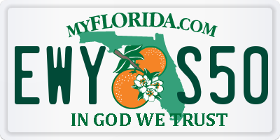 FL license plate EWYS50