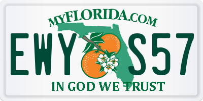 FL license plate EWYS57
