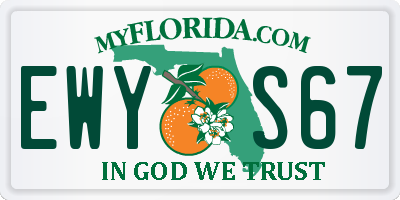 FL license plate EWYS67
