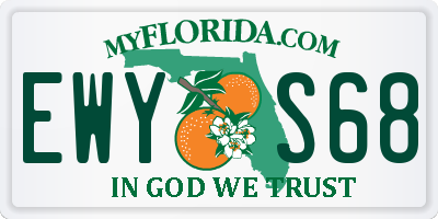 FL license plate EWYS68