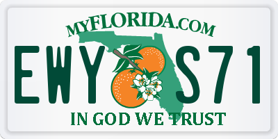 FL license plate EWYS71