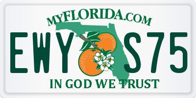 FL license plate EWYS75