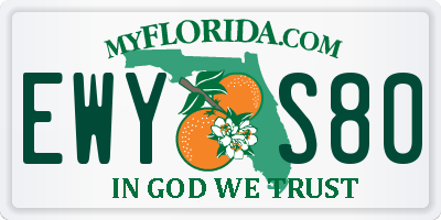FL license plate EWYS80