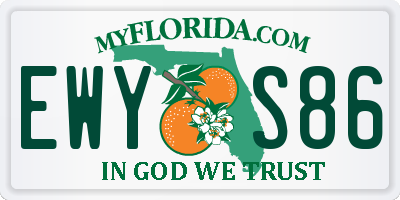FL license plate EWYS86