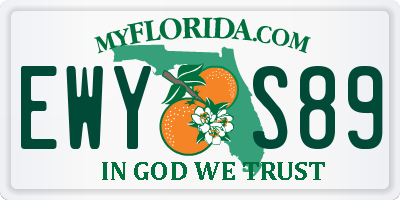FL license plate EWYS89