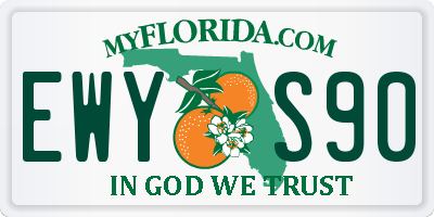 FL license plate EWYS90