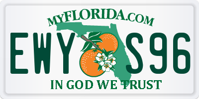 FL license plate EWYS96