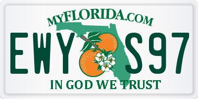 FL license plate EWYS97