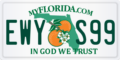 FL license plate EWYS99