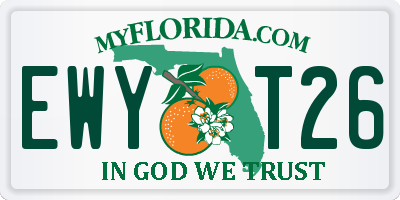 FL license plate EWYT26