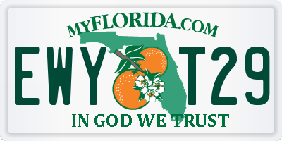 FL license plate EWYT29