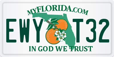 FL license plate EWYT32